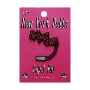 New York Dolls Enamel Lapel Pin - 70s Glam Punk Rock Music Band Apparel Gift NWT